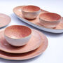 Handmade Large Ceramic Coral Glaze Serving Tray, thumbnail 4 of 6