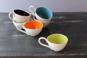 Handmade Porcelain Tea Or Coffee Cup, 7 of 11