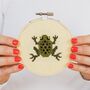Frog Cross Stitch Kit, thumbnail 1 of 3