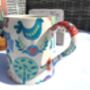 Tankard Mug In Patchwork Forest Design, thumbnail 5 of 11