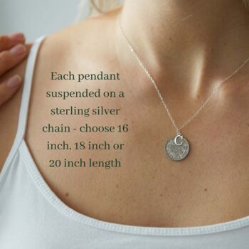 Queen Elizabeth Sixpence Sterling Silver Letter Pendant, 7 of 10