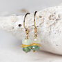 Gold Emerald Earrings, thumbnail 1 of 11