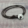 Personalised Button Leather Wrap Bracelet, thumbnail 2 of 9