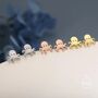 Sterling Silver Tiny Octopus Stud Earrings/Screw Back/Flat Back Earrings, thumbnail 6 of 12