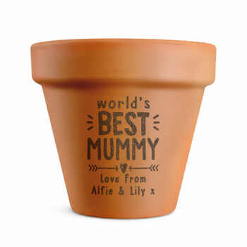 Personalised Plant Pot Gift World’s Best, 6 of 7
