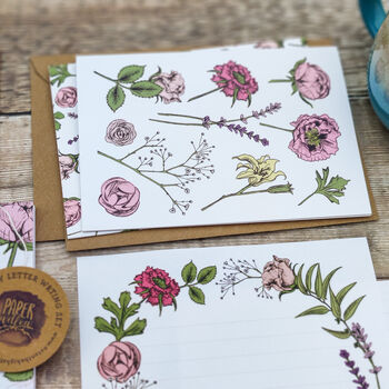 Pink Floral Writing Set, 4 of 8