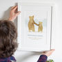 'Father And Child' Bear Print Gift, thumbnail 2 of 7