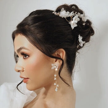 'Aureli' Bridal Drop Earrings, 4 of 4