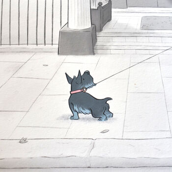 London Kensington Dog Walk Signed Fine Art Print, 4 of 7