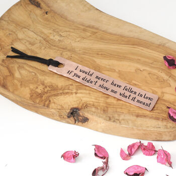 9th Anniversary Personalised Copper Bookmark, 6 of 12