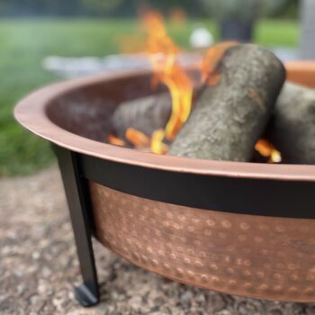 Hand Hammered Copper Fire Pit, 4 of 6