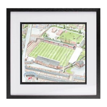 York City Bootham Crescent Stadium Art Print, 3 of 3