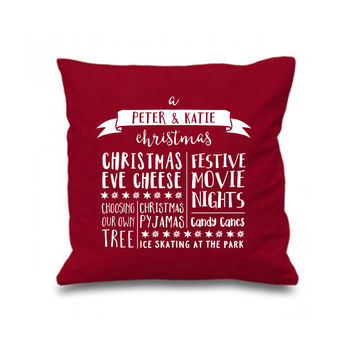 Family Christmas Personalised Cushion, 5 of 5