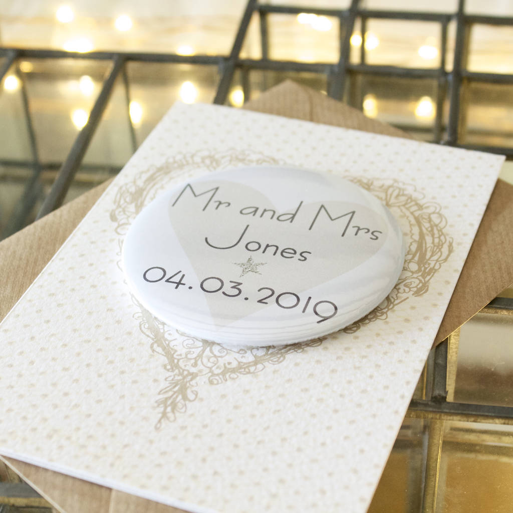 Personalised Keepsake Wedding Card By Bedcrumb