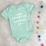 Personalised Happy Fathers Day Babygrow, thumbnail 2 of 9