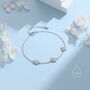 Daisy Flower Trio Bracelet, thumbnail 6 of 10