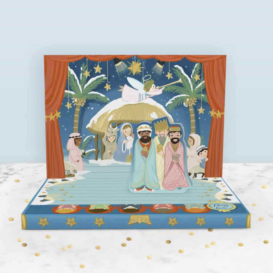 The Little Nativity Music Box Card, 1 of 5