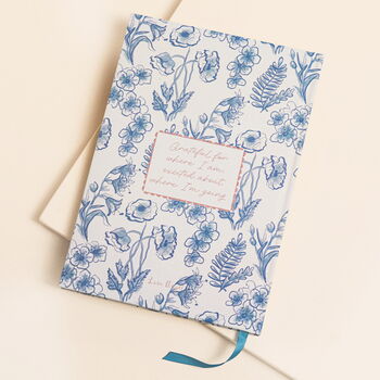 Blue Wildflower Self Care Daily Gratitude Journal, 4 of 6