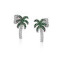 Palm Tree Sterling Silver Stud Earring, thumbnail 4 of 4