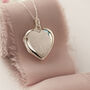 Heart Sterling Silver Two Birth Flowers Locket, thumbnail 4 of 11