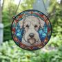 Bedlington Terrier Stained Glass Effect Suncatcher, thumbnail 6 of 6