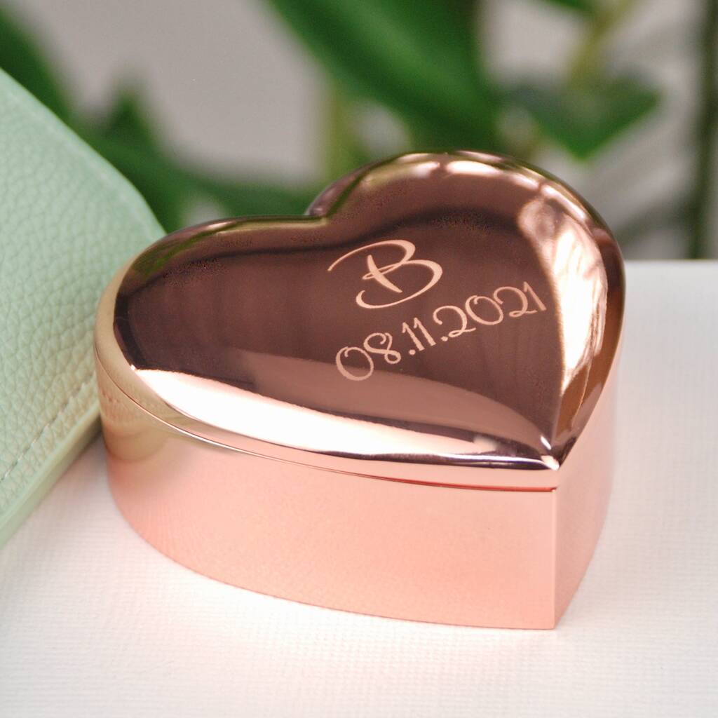 Personalised New Baby Heart Trinket Box, 1 of 8