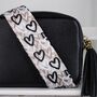 Graffiti Hearts Bag Strap | Extra Long Crossbody Replacement Bag Strap, thumbnail 6 of 12