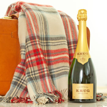 Krug Champagne Leather Suitcase Luxury Travel Gift, 3 of 4