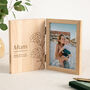 Personalised Birth Flower Wooden Photo Frame, thumbnail 1 of 3