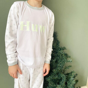 Personalised Childrens Glow In The Dark Pyjamas, 2 of 4