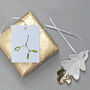Christmas Gift Tags With Mistletoe Illustration, thumbnail 1 of 4