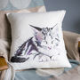 Inky Kitten Cushion, thumbnail 1 of 5