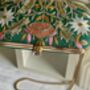 Valleta Green Embroidered Clutch Made To Order, thumbnail 5 of 7