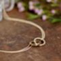 Kensington Nine Carat Gold Infinity Necklace, thumbnail 3 of 3