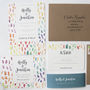 Confetti Rainbow Wedding Invitation Bundle, thumbnail 4 of 4