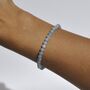 Dainty Aquamarine Crystal Bracelet For Calm, thumbnail 1 of 5