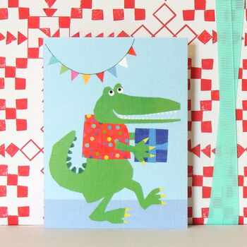 Mini Crocodile Greetings Card, 4 of 5