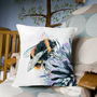Inky Bumblebee Large Luxury Cushion And Inner, thumbnail 3 of 4