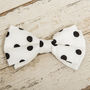 The Mayfair Spotted Dog Collar Bow Tie And Lead Set, thumbnail 5 of 6