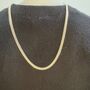 Men's Sterling Silver Chunky Flat Curb Chain, thumbnail 5 of 12