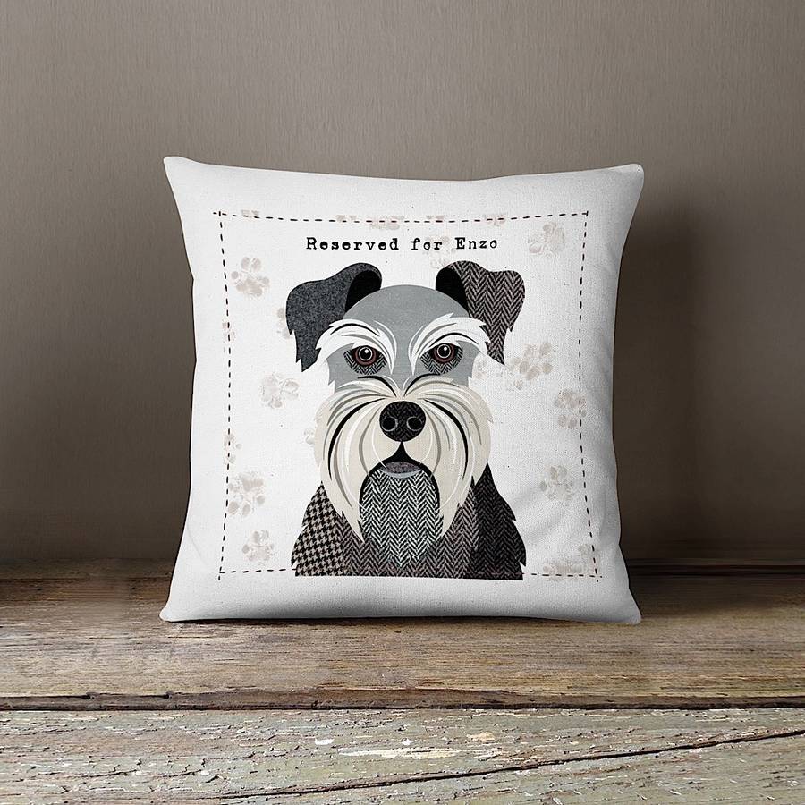 miniature schnauzer cushion