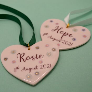 New Baby Gift Personalised Name And Date, 2 of 5