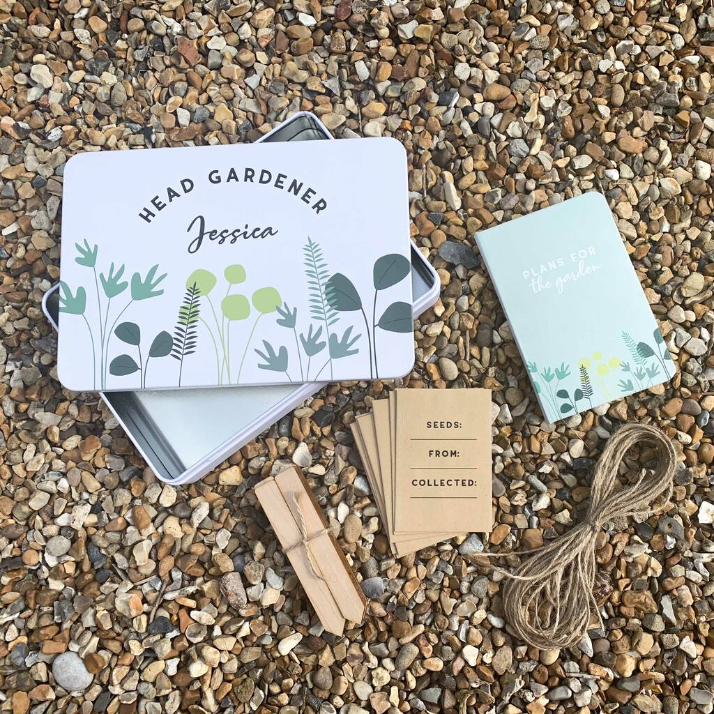 Personalised Gardening Tin Gift Set By Proper Goose