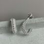Sterling Silver Bobble Hoops, thumbnail 5 of 6