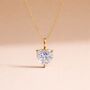 Cubic Zirconia April Birthstone Gold Plated Necklace, thumbnail 1 of 4