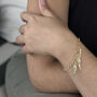 9ct Yellow Gold Angel Wing T Bar Bracelet, thumbnail 2 of 5