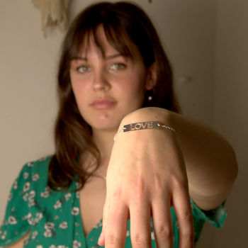 Sterling Silver Love Bracelet, 2 of 4