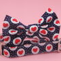 Red Hearts On Navy Dog Bow Tie, thumbnail 4 of 11