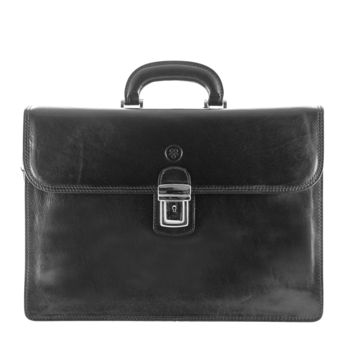 The Classic Italian Leather Briefcase. 'The Paolo2', 5 of 12