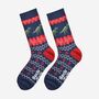 Men's Bamboo Socks T Rex Fair Isle, thumbnail 1 of 5